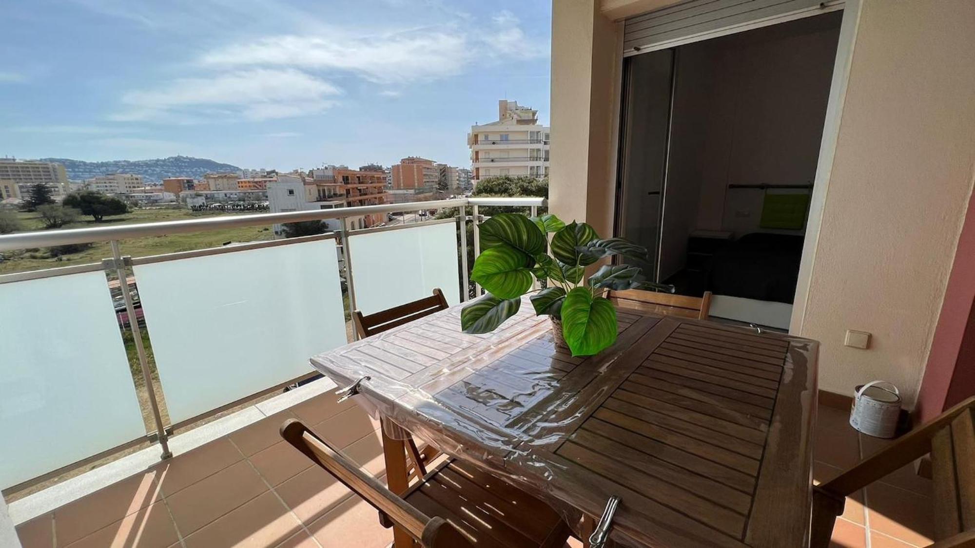 Apartamento Acogedor Con Piscina En Santa Margarita Roses Buitenkant foto